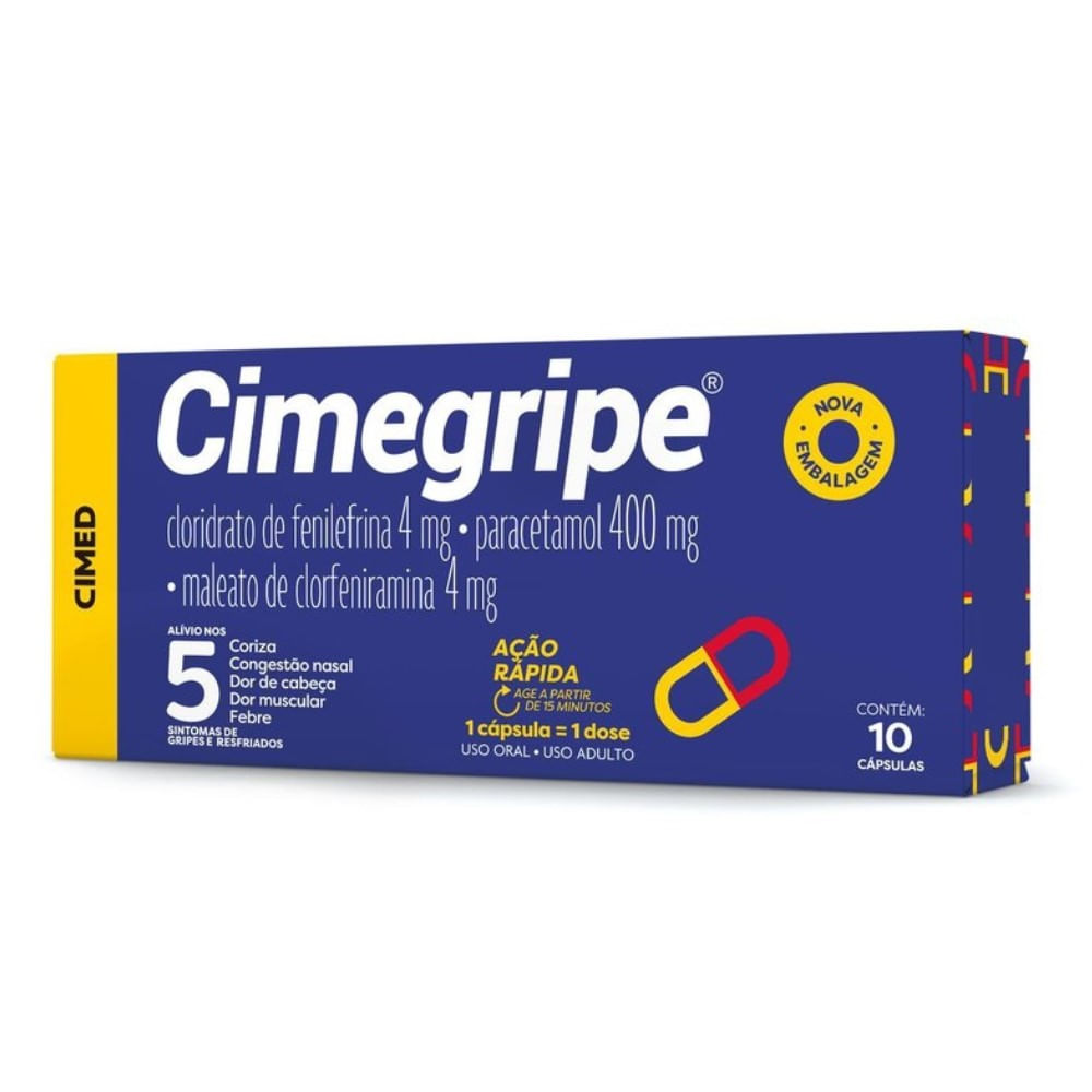 Cimegripe Cimed 10 C&aacute;psulas