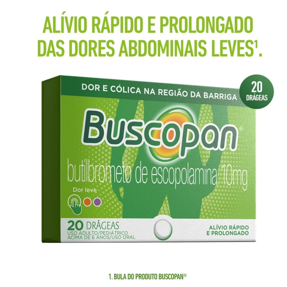 Buscopan 10mg 20 Dr&aacute;geas