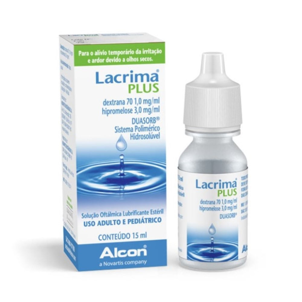 Lacrima Plus Alcon Solu&ccedil;&atilde;o Oft&aacute;lmica 15ml