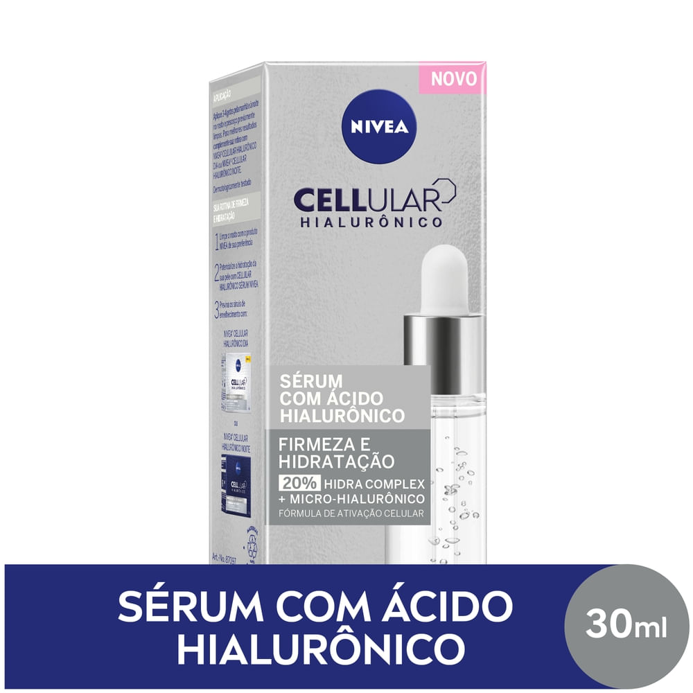 S&eacute;rum Com &Aacute;cido Hialur&ocirc;nico Nivea Cellular 30ml