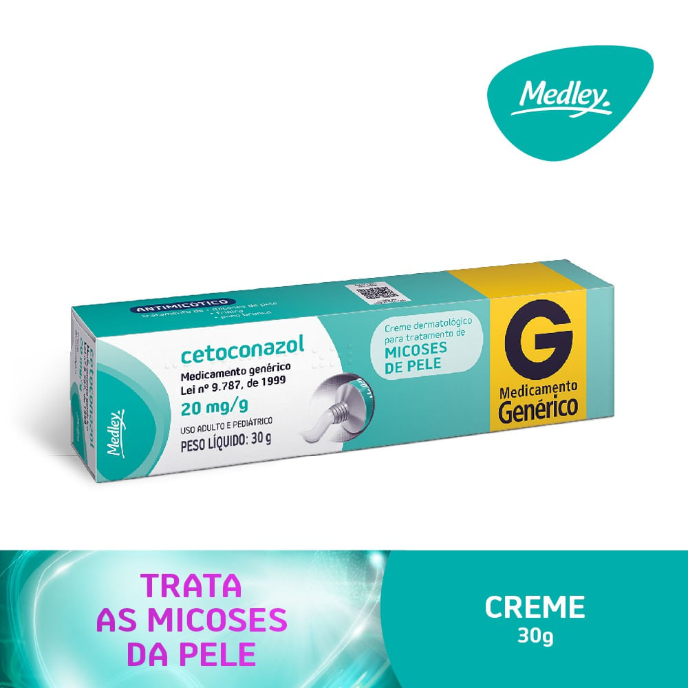 Cetoconazol 20mg/g Medley Creme 30g