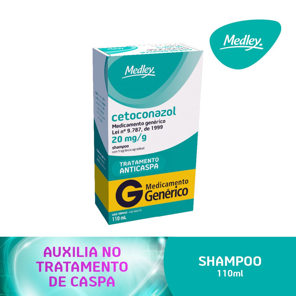Cetoconazol 20mg/ml Medley Shampoo 110ml