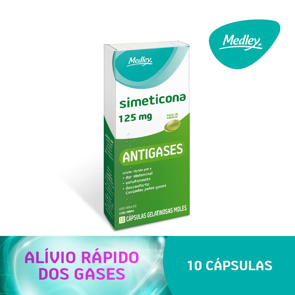 Simeticona 125mg Medley 10 C&aacute;psulas