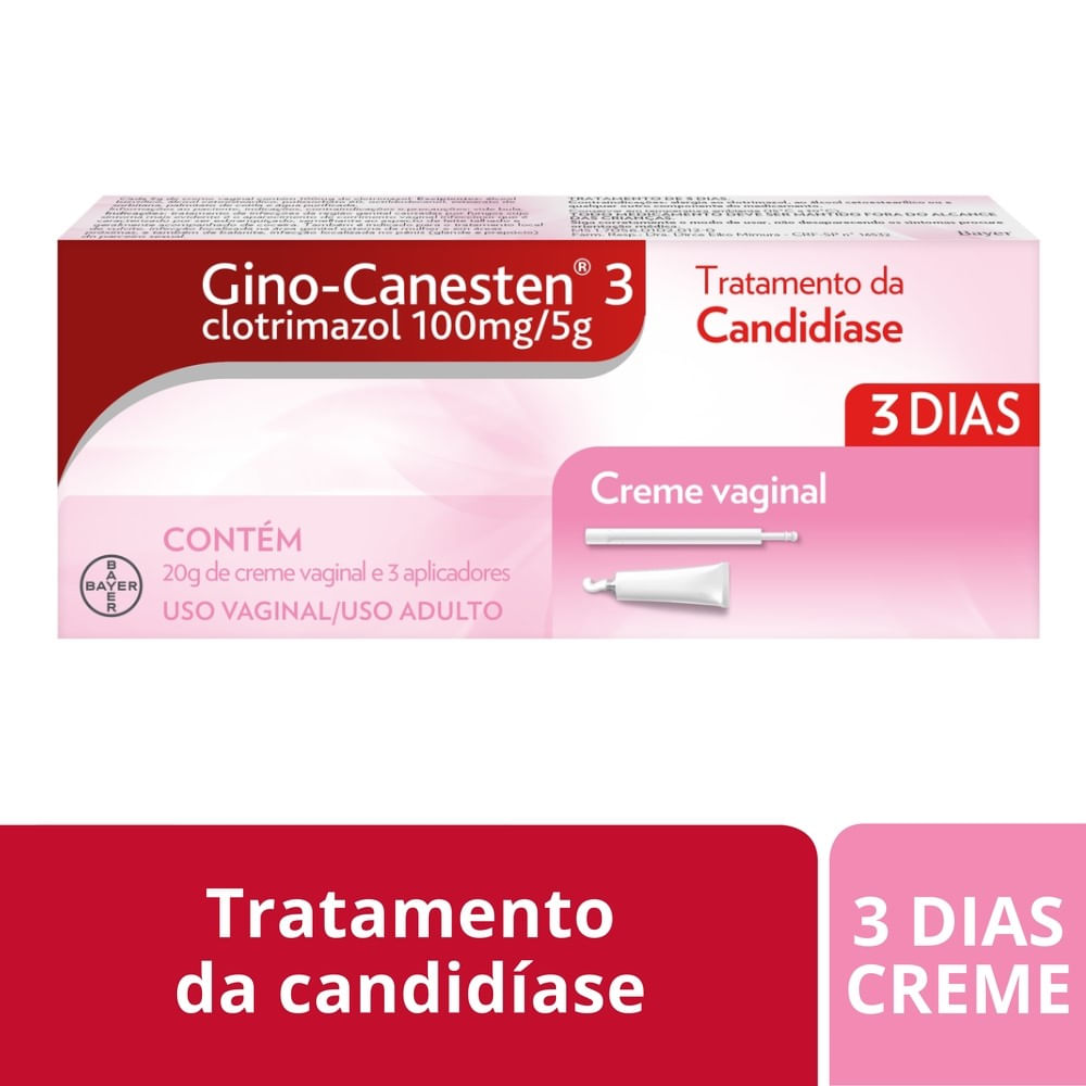 Creme Vaginal Gino Canesten 3 20g