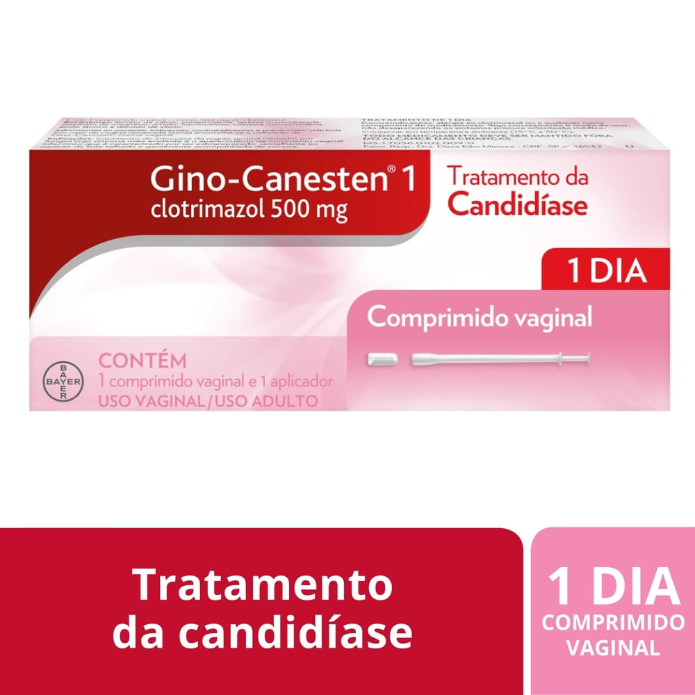 Gino Canesten 1 Dia Bayer 1 Comprimido Vaginal