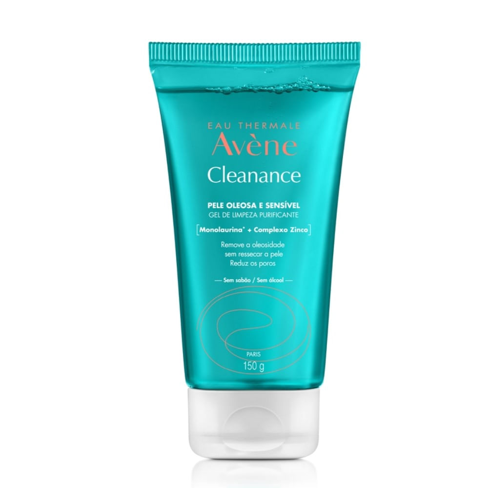 Gel de Limpeza Profunda Avène Cleanance Pele Oleosa E Sensível 150g ...