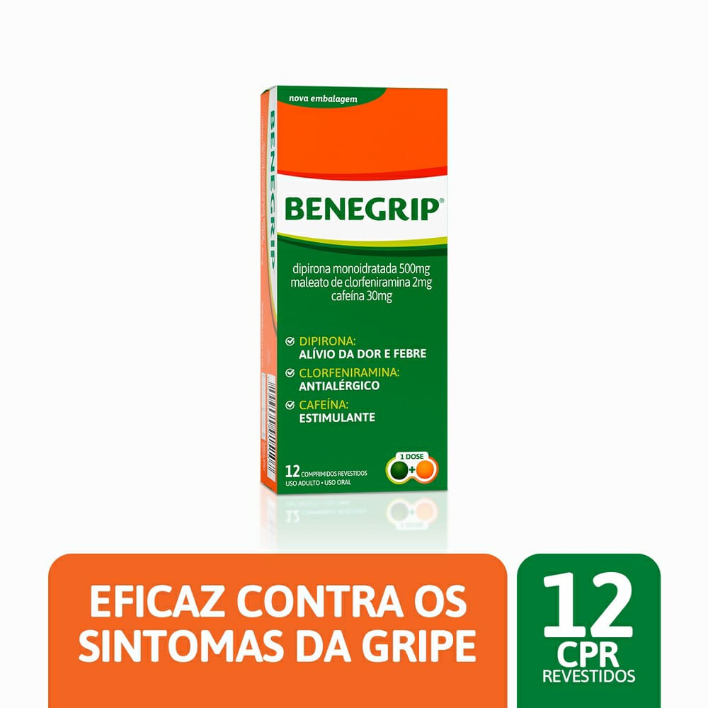 Benegrip 12 Comprimidos Revestidos
