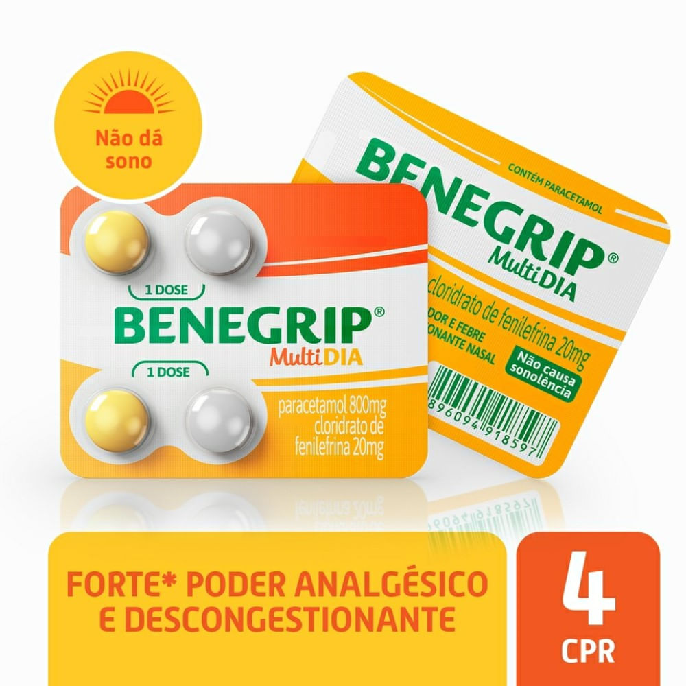 Benegrip Multi Dia 4 comprimidos