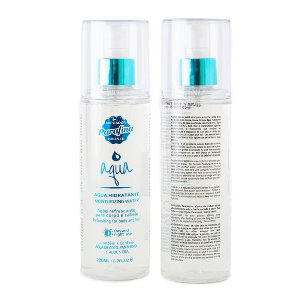 Água Hidratante Arpoador Parafina Bronze Aqua 200ml