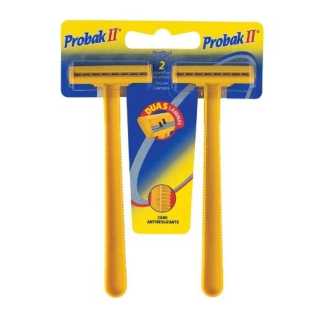 Aparelho De Barbear Descartável Gillette Probak II 2 Unidades