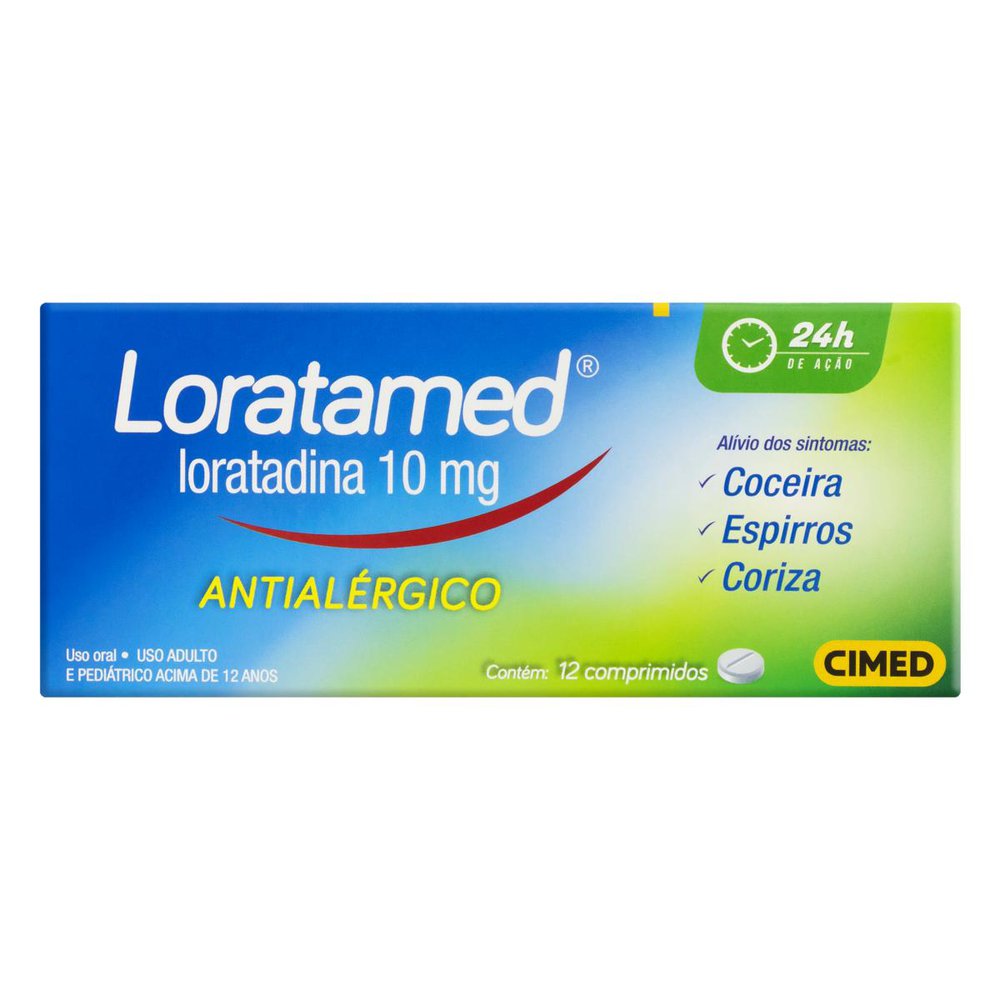 Loratamed 10mg Cimed 12 Comprimidos