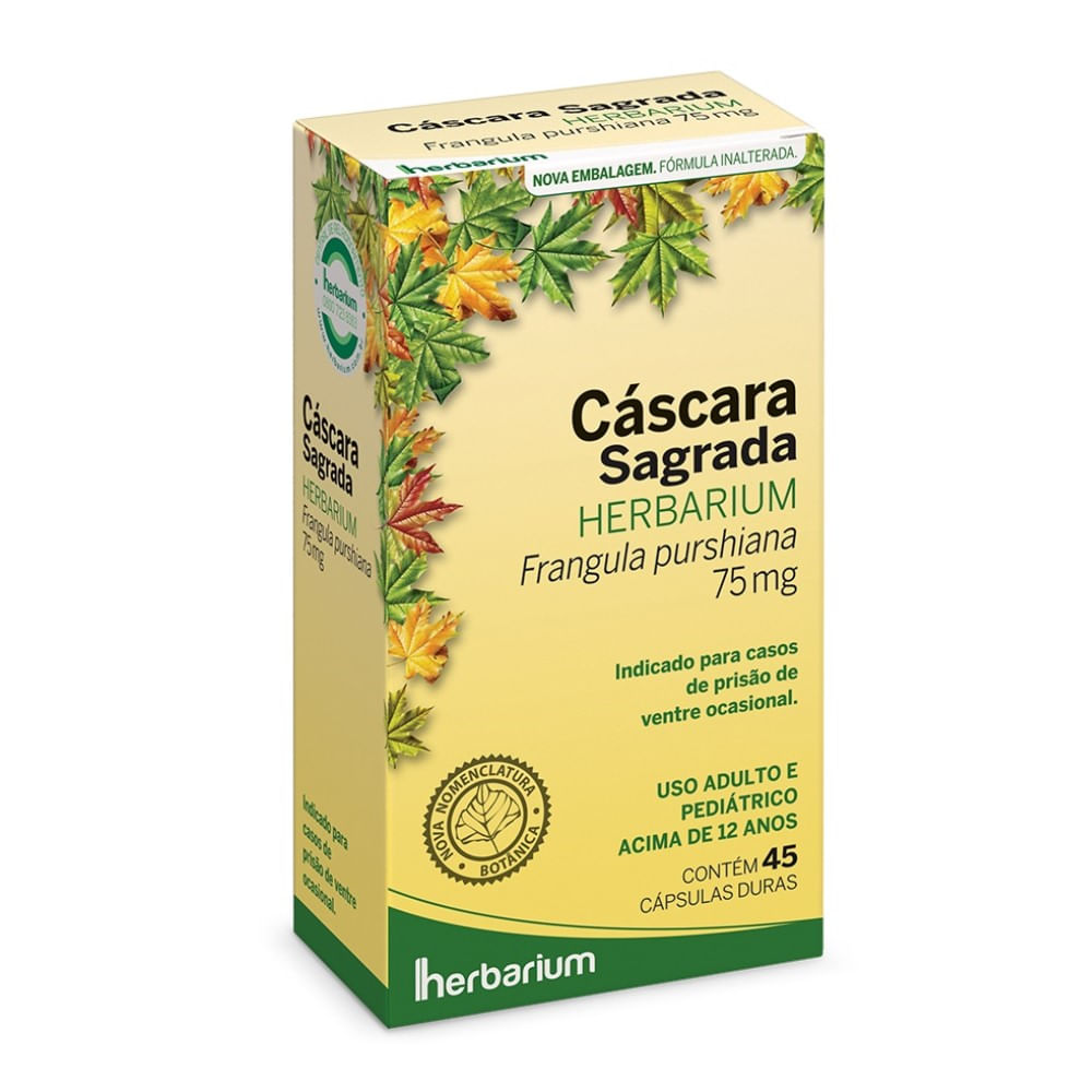 C&aacute;scara Sagrada Herbarium 45 C&aacute;psulas Duras