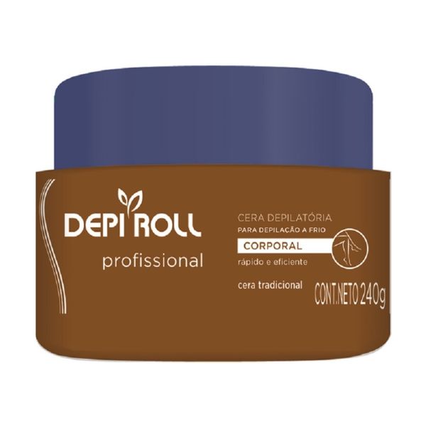 Cera Depilatória Corporal Depi Roll A Frio Pernas 240g