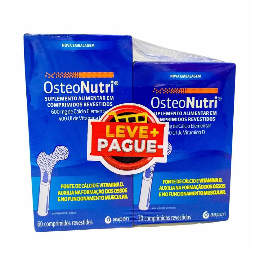 Suplemento Alimentar Aspen Osteonutri 600mg 90 Comprimidos