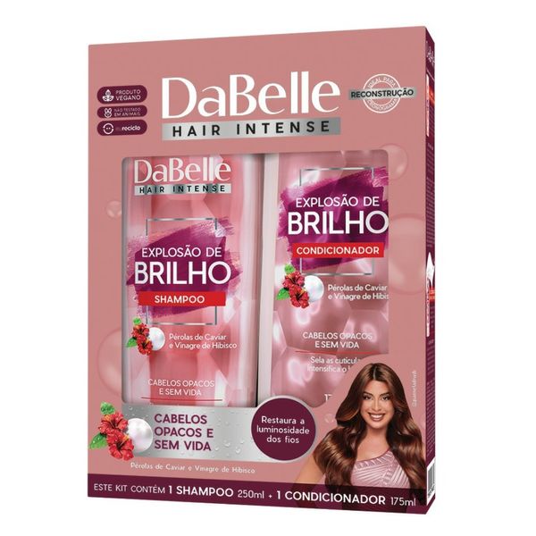 Kit Dabelle Explosão De Brilho Shampoo 250ml + Condicionador 175ml