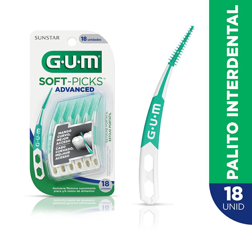 Refil Gum Interdental Soft Picks Advanced 18 Unidades