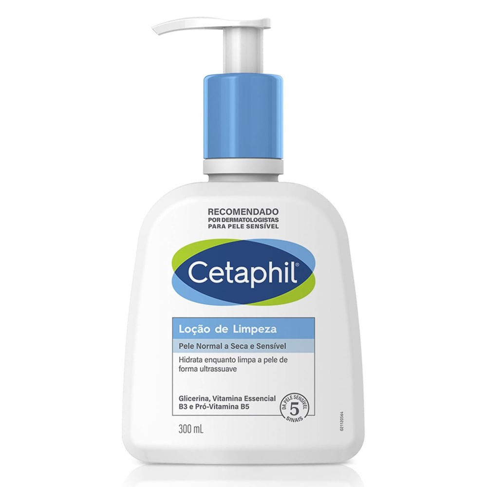 Loção De Limpeza Facial Cetaphil Pele Normal a Seca e Sensível 300ml