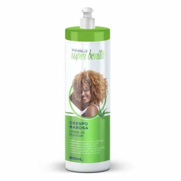 Creme De Pentear Probelle Super Bonita Crespo Babosa 800ml