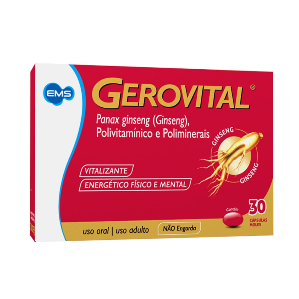 Gerovital Polivitamínico Ems 30 Cápsulas Moles