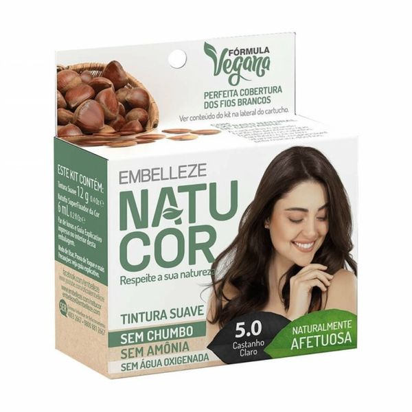 Tintura Embelleze Natucor 5.0 - Castanho Claro