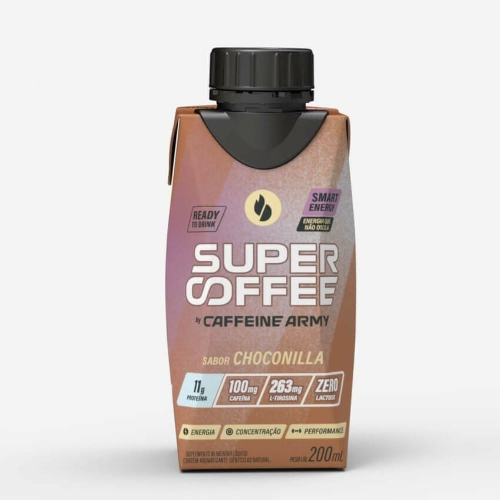 Suplemento Alimentar Caffeine Army Supercoffee Choconilla 200ml