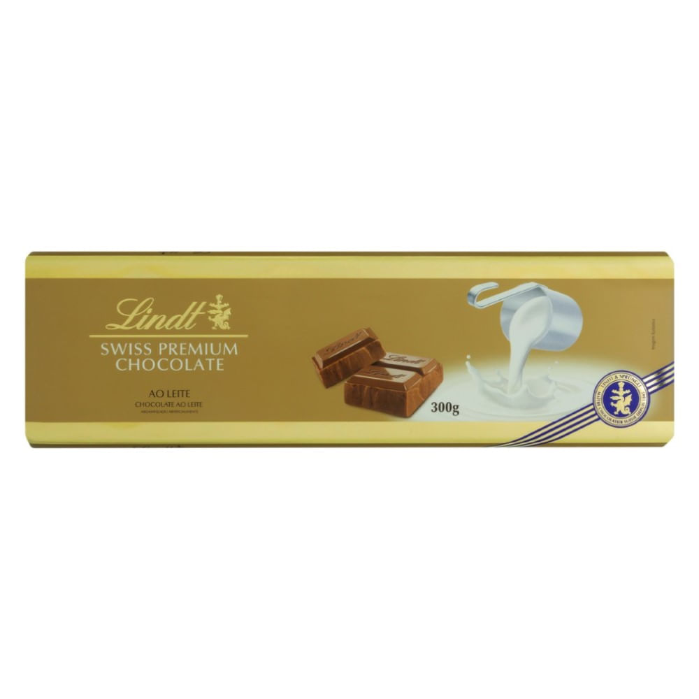 Chocolate Lindt Tablete Gold Ao Leite 300g