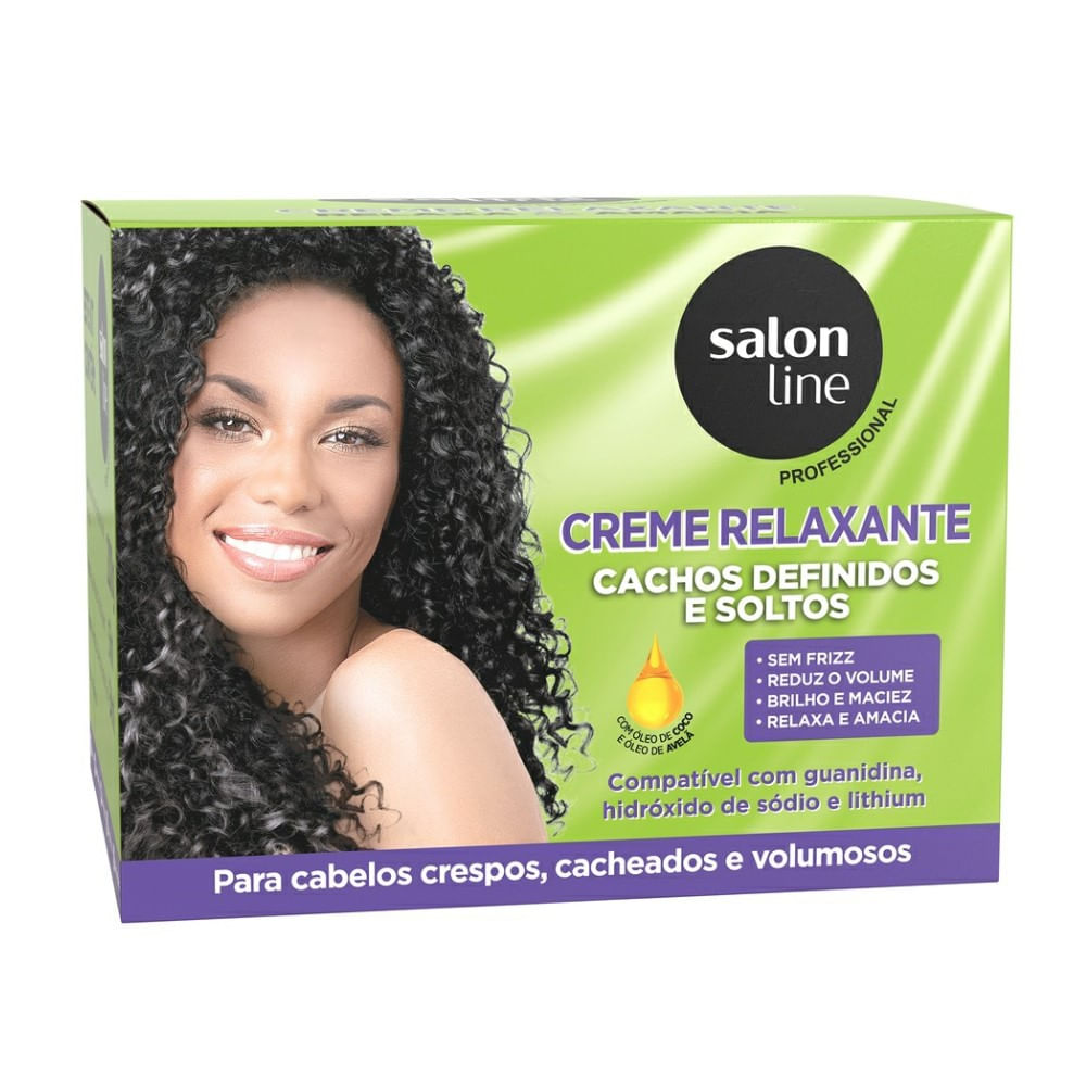 Creme De Relaxamento Salon Line Cachos Definidos E Soltos Kit