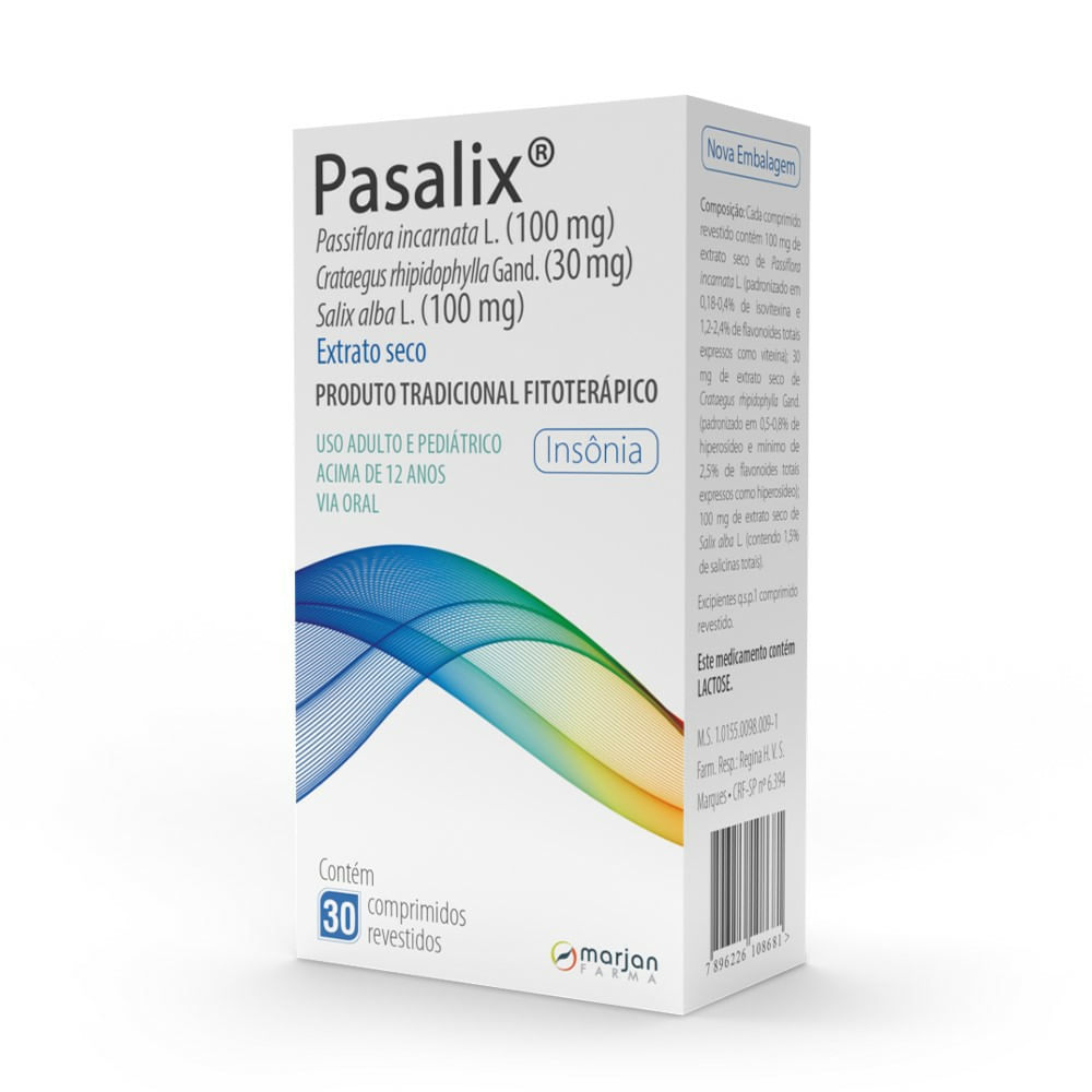Pasalix Com 30 Comprimidos