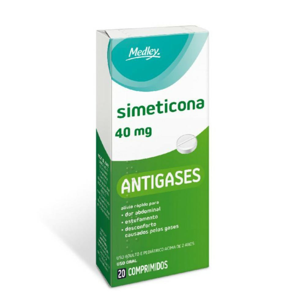 Simeticona 40mg Medley 20 Comprimidos