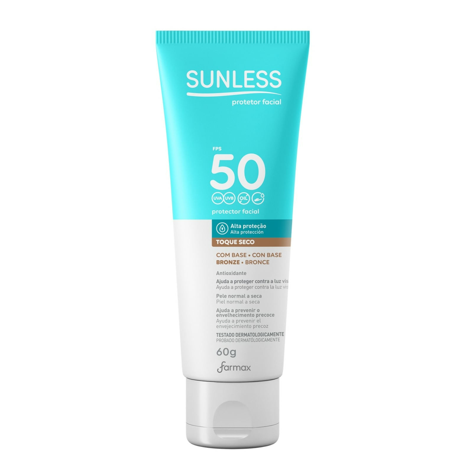 PROT SOLAR SUNLESS FPS50 FACIAL BRON 60G