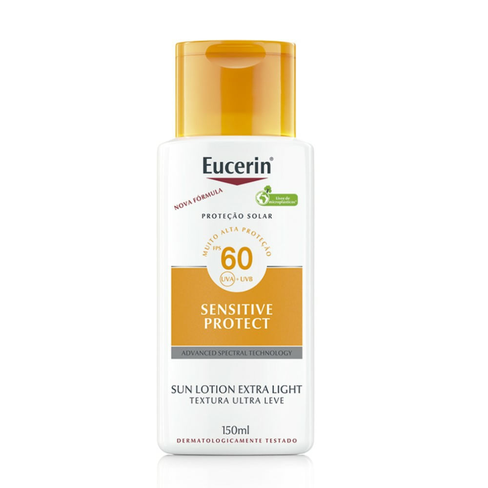 Protetor Solar Facial Eucerin Sensitive Protect Sun Lotion Fps60 150ml