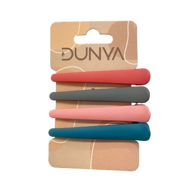 Prendedor de Cabelo Dunya Colorido 4 Unidades