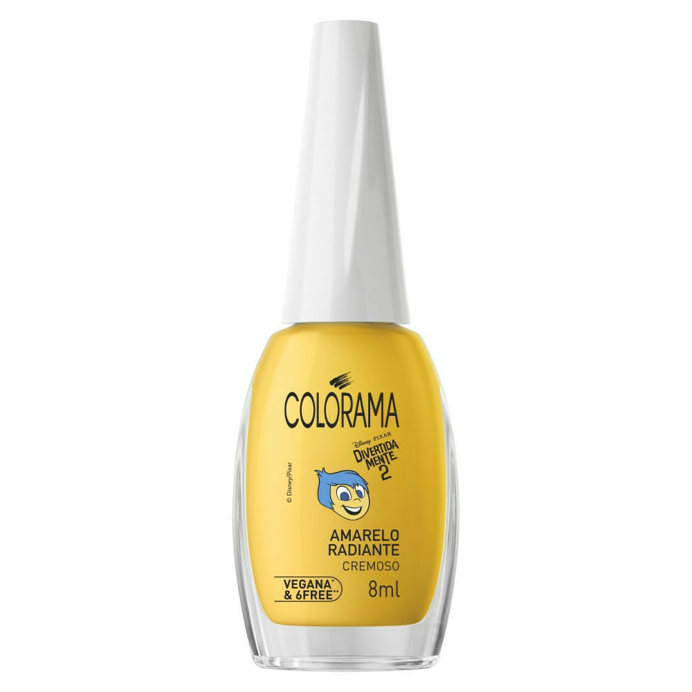 Esmalte Colorama Cremoso Coleção Divertidamente 2 Amarelo Radiante 8ml