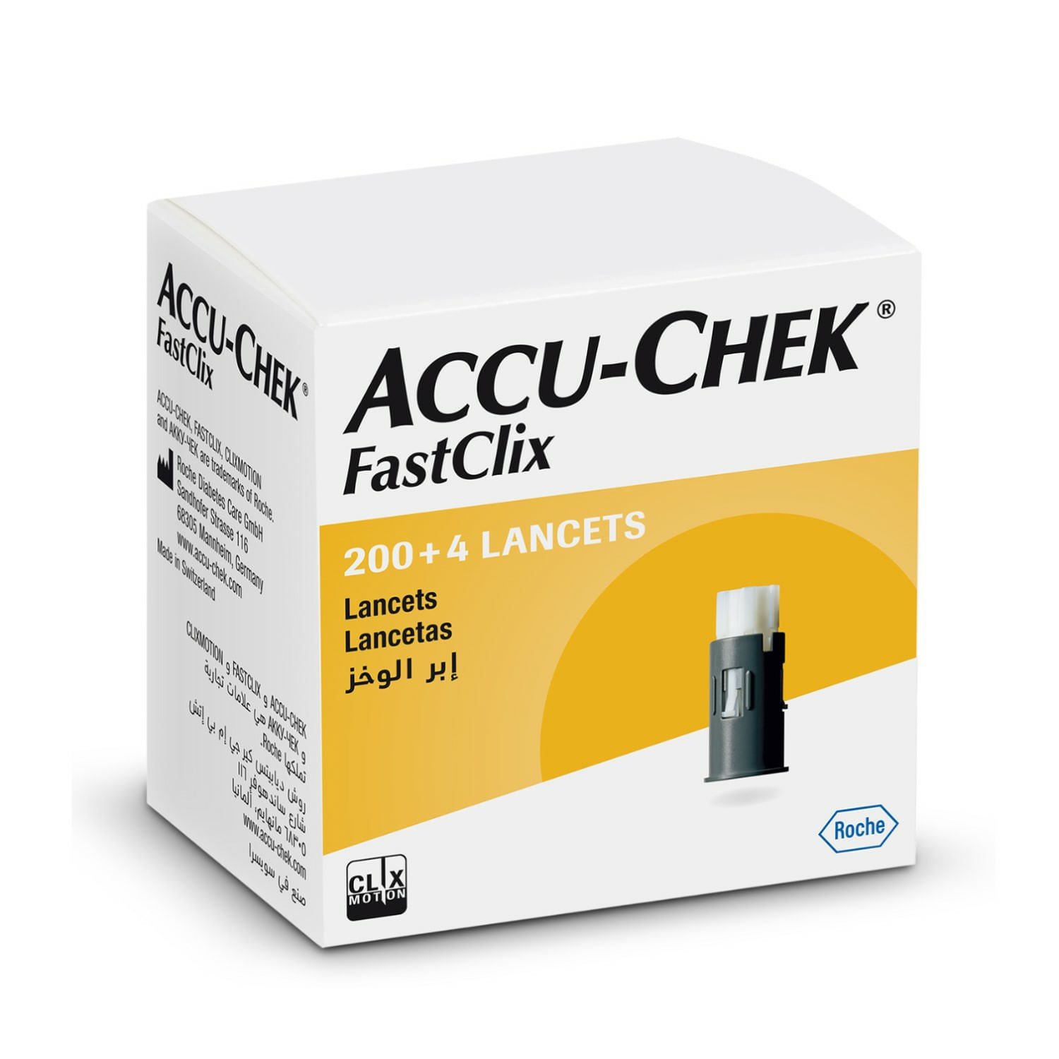 Lanceta Accu-Chek Fastclix 204 Unidades