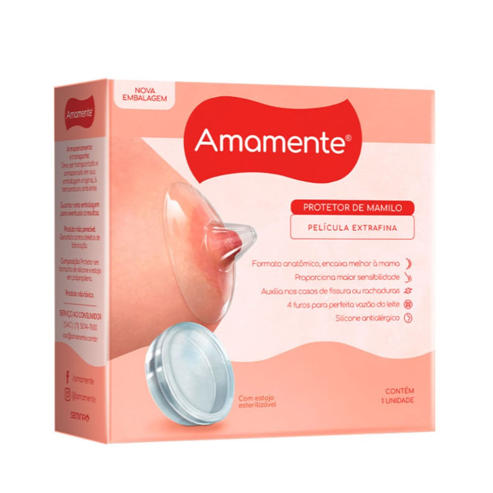 Protetor De Mamilo Amamente 1 Unidade
