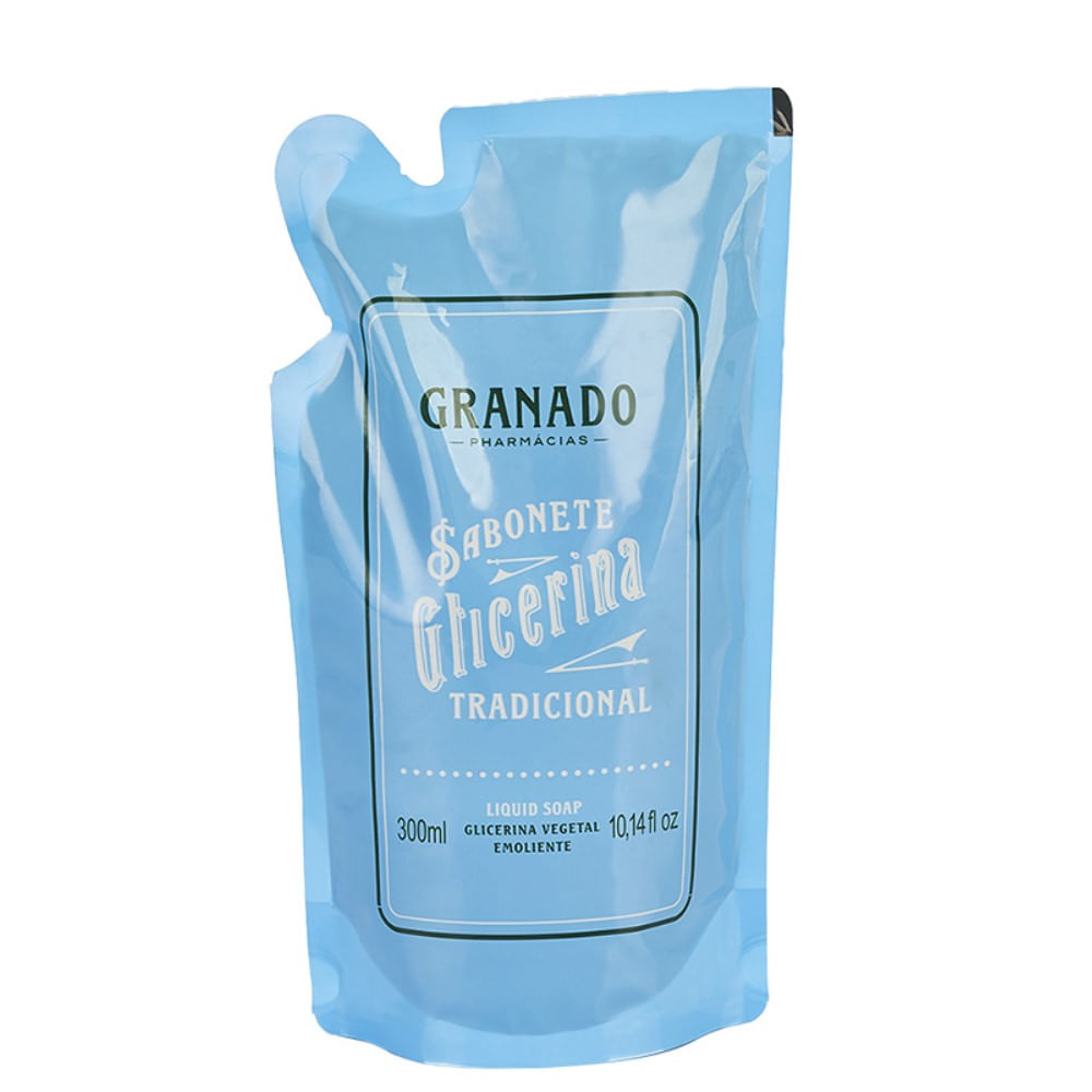 Sabonete Líquido Granado Glicerina Tradicional Refil 300ml