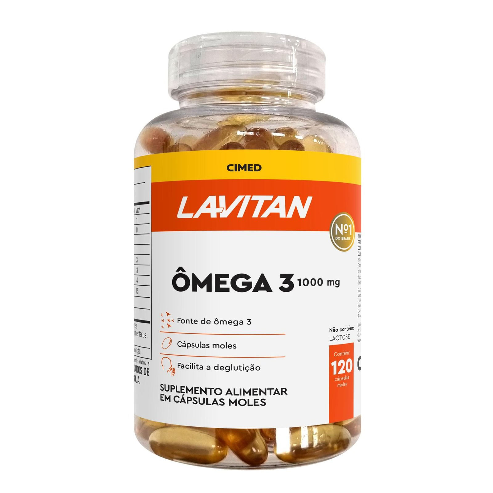 Ômega 3 1000mg Lavitan 120 Cápsulas Gelatinosas
