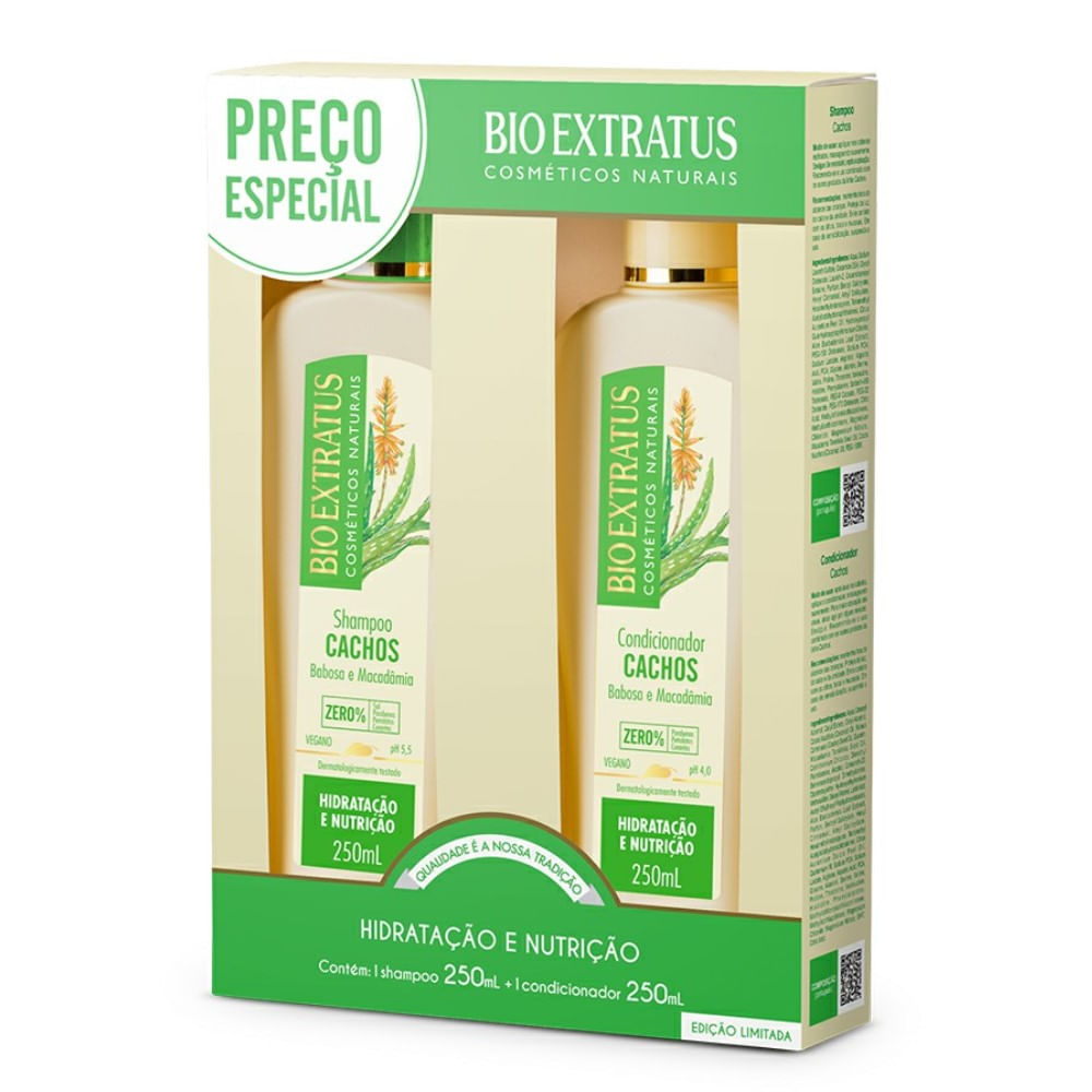 KIT BIO EXTRATUS SH E COND CACHOS 250ML