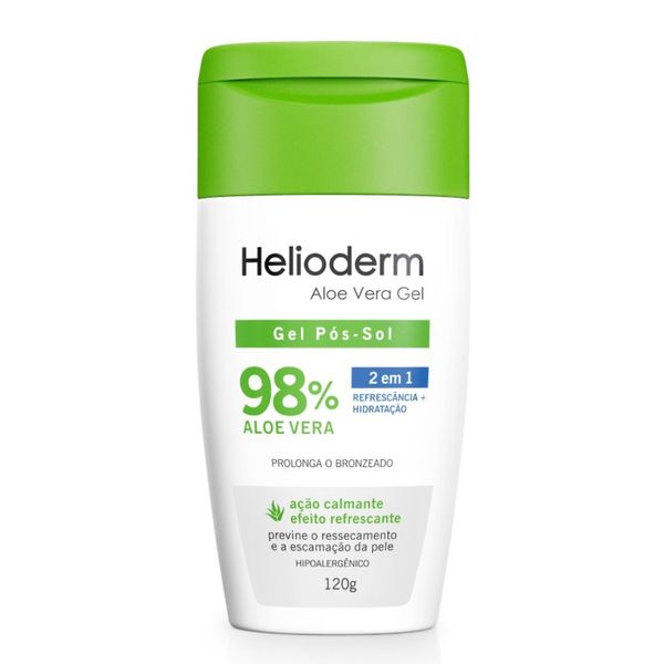 Gel Pós-Sol Helioderm 2 em 1 Aloe Vera Gel 120g