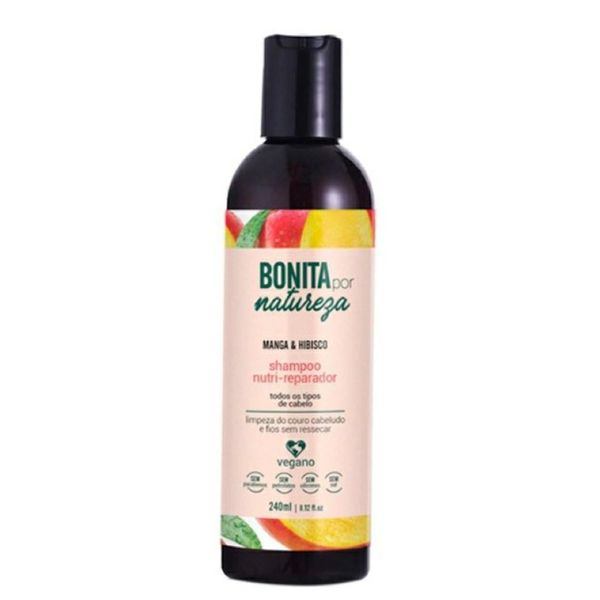 Shampoo Bonita Por Natureza Manga e Hibisco 240ml