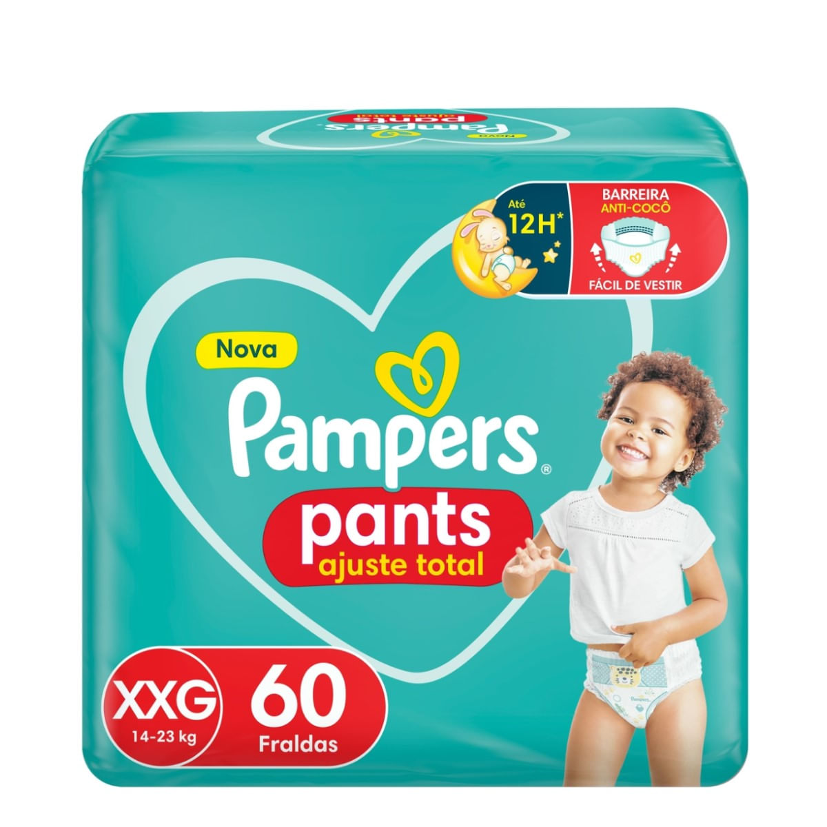 Fralda Pampers Pants Ajuste Total  XXG 60 unidades