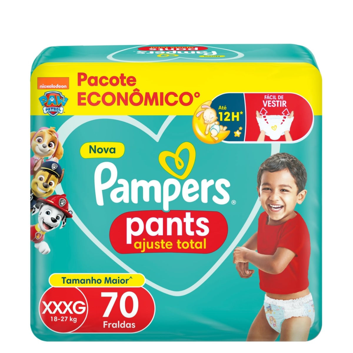 Fralda Pampers Pants Ajuste Total XXXG 70 Unidades