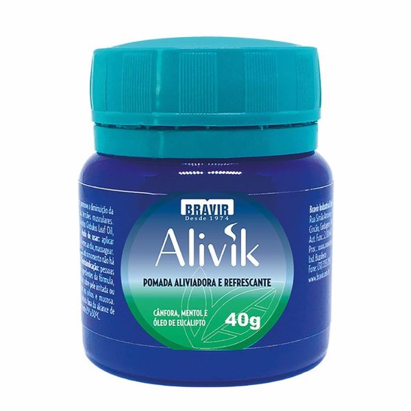 Pomada Aliviadora e Refrescante Bravir Alivik 40g
