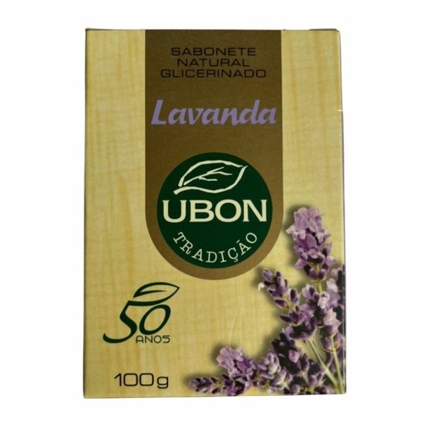 Sabonete em Barra Ubon Glicerinado Lavanda 100g