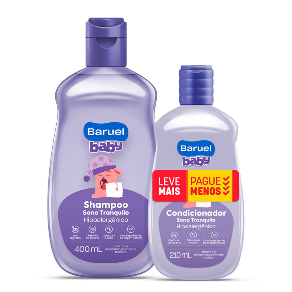KIT SH E COND BARUEL BABY 400ML 210ML