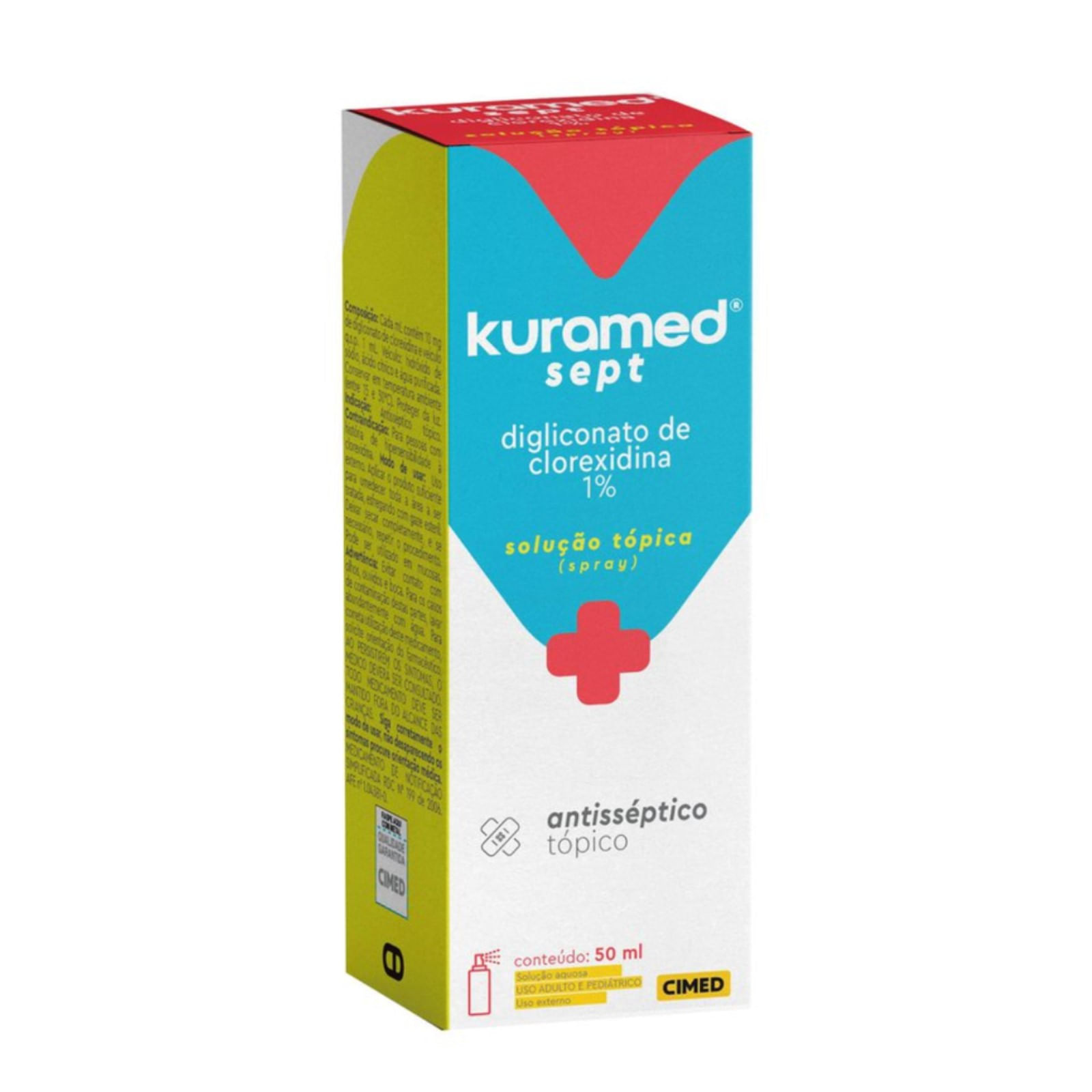 Antisséptico Kuramed Sept Solução Tópica Spray 50ml