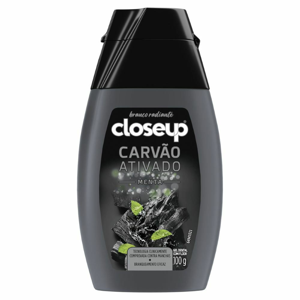 Creme Dental em Gel Closeup Carvão Ativado 100g