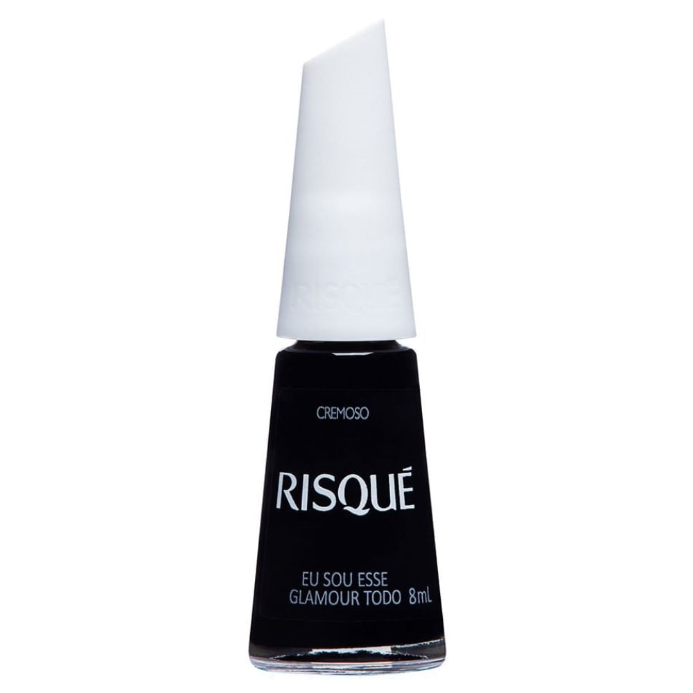 Esmalte Risqué Preto Cremoso Eu Sou Esse Glamour Todo 8ml