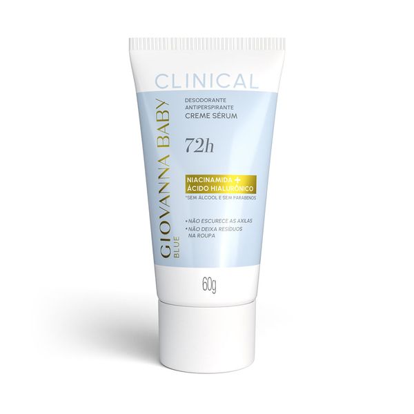 Desodorante Antiperspirante Creme Sérum Giovanna Baby Clinical Blue 72h 60g