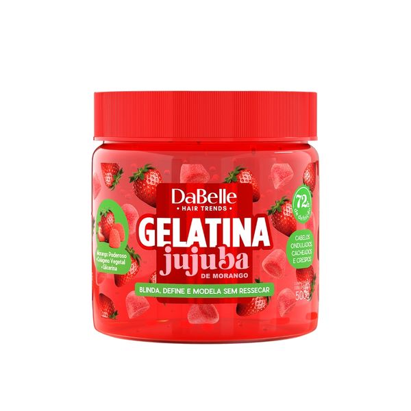 Gelatina Capilar DaBelle Jujuba de Morango 500g